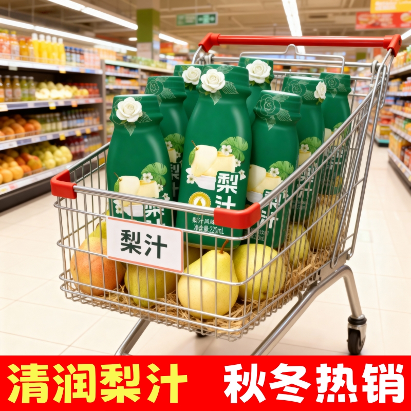 【现做速发】梨汁风味饮料220ml*10瓶轻负担换季常备清润秋冬整箱
