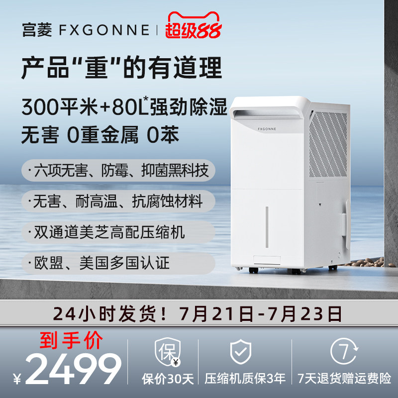 宫菱fxgonne除湿净化一体机65L