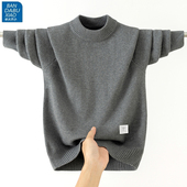 纯棉线衣学生打底衫 中大童全棉不起球毛衣男韩版 儿童青少年针织衫