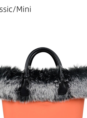 时尚爆款秋冬Obag大中包仿狐狸貉子毛长毛绒围领巾女式包配件