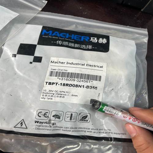 马赫电容式接近传感器 TBPT-18RD08N1-D355