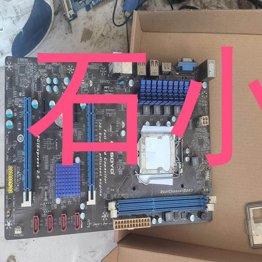 梅捷sy-61   主板h61 主板,功能完好,支持3代in