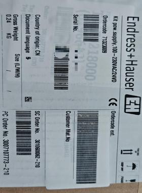 E+H 电源组件 71323009 适用于Promag/Pr