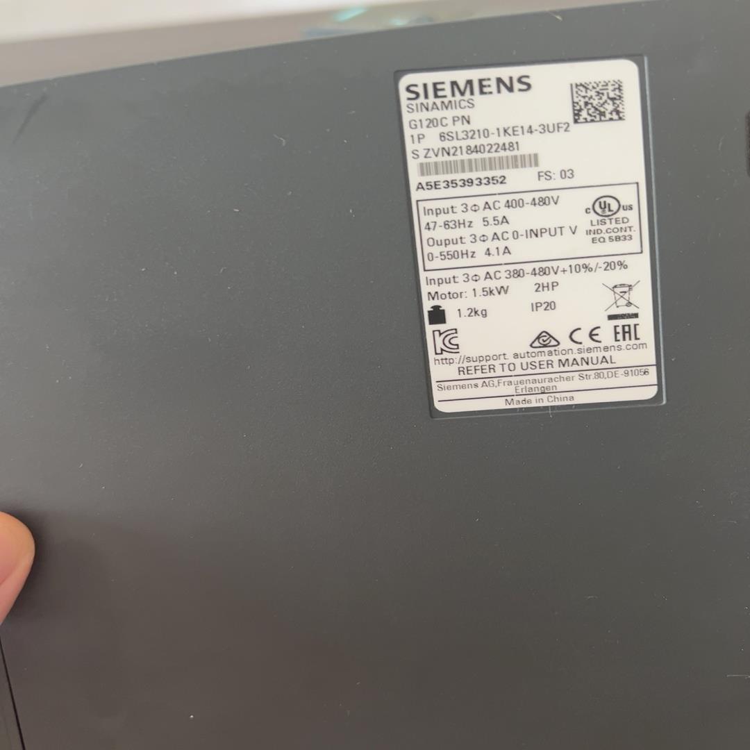 （设备配件）西门子变频器G120C  6SL3210-1KE14-3UF