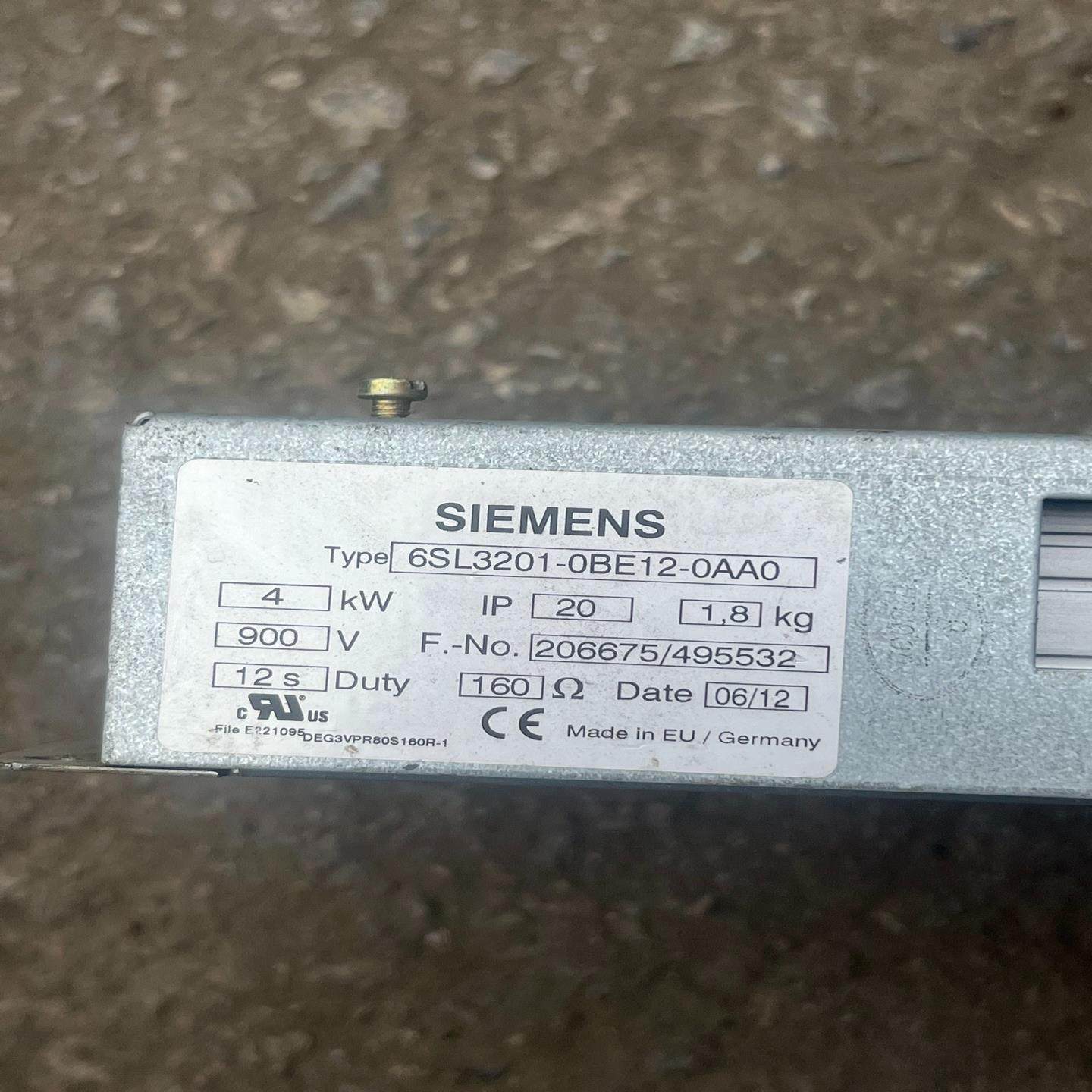 （设备配件）6SL3201-0BE12-0AA0制动电阻