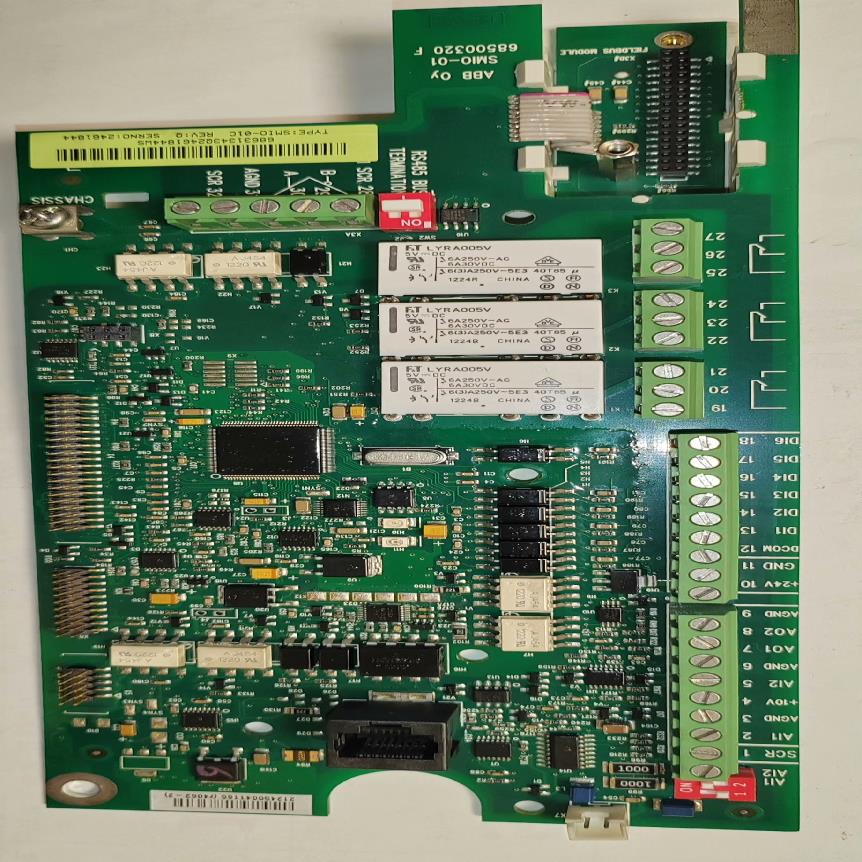 变频器ACS510号控制io主板SMIO-01C和OM