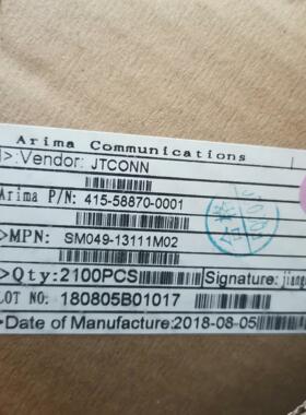 （设备配件）JTCONN卡槽 415-58870-0001