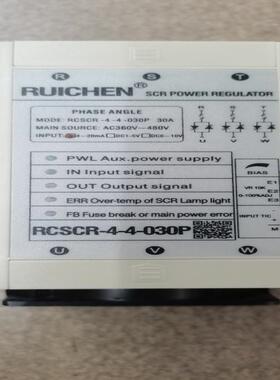 RUICHEN瑞铖三相电力调整器RCSCR-4-4-030P30A带风扇380VRCSC议价