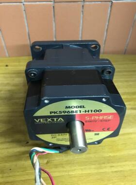 东方电机PK596BE1-H100五相步进电机带谐波100K减速器 拆机议价