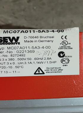 （设备配件）功率拆机-变频器-MC07A0114-005A3SEW1.1