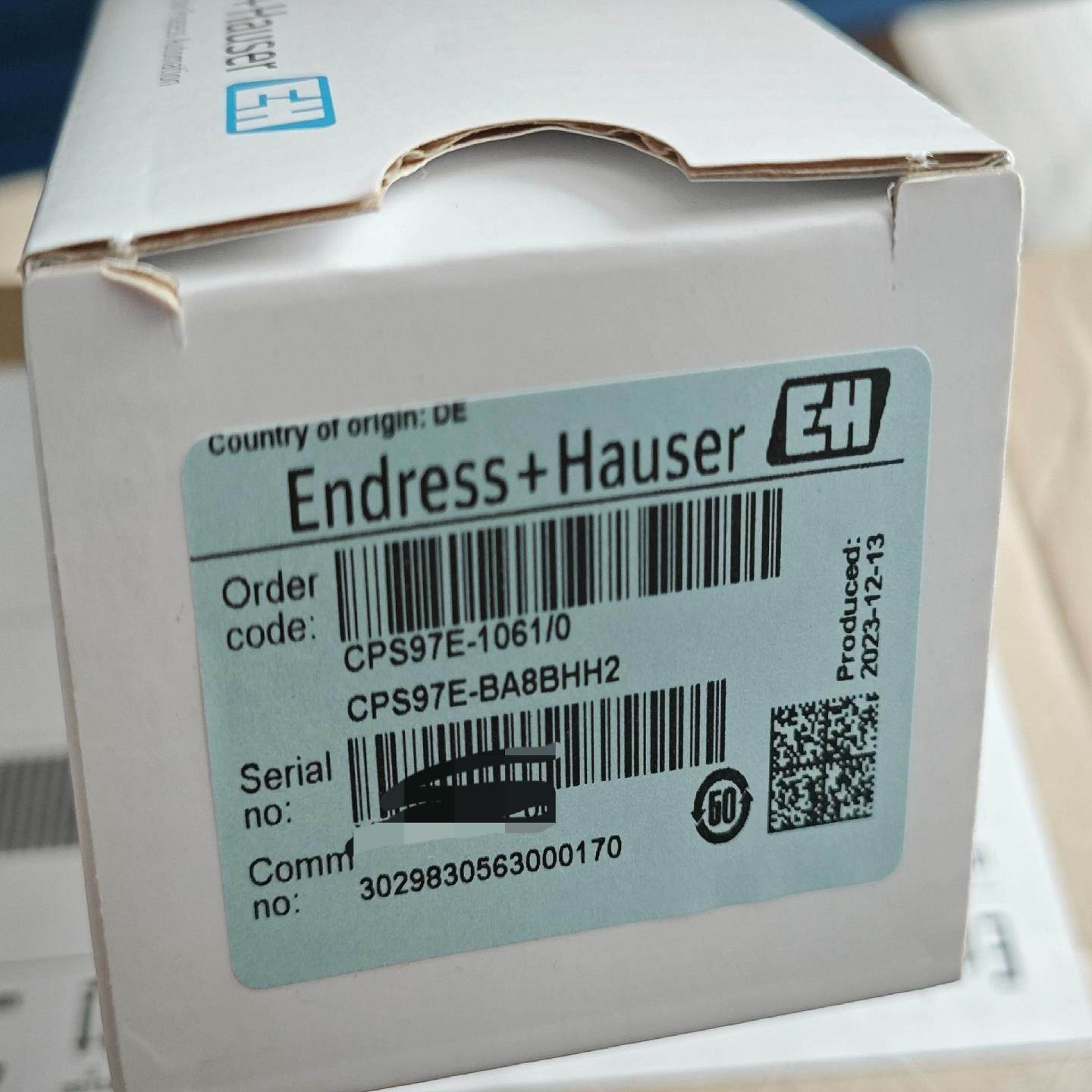 [德峰]E+H 数字式ISFET塑料pH电极 CPS97E-BA8B