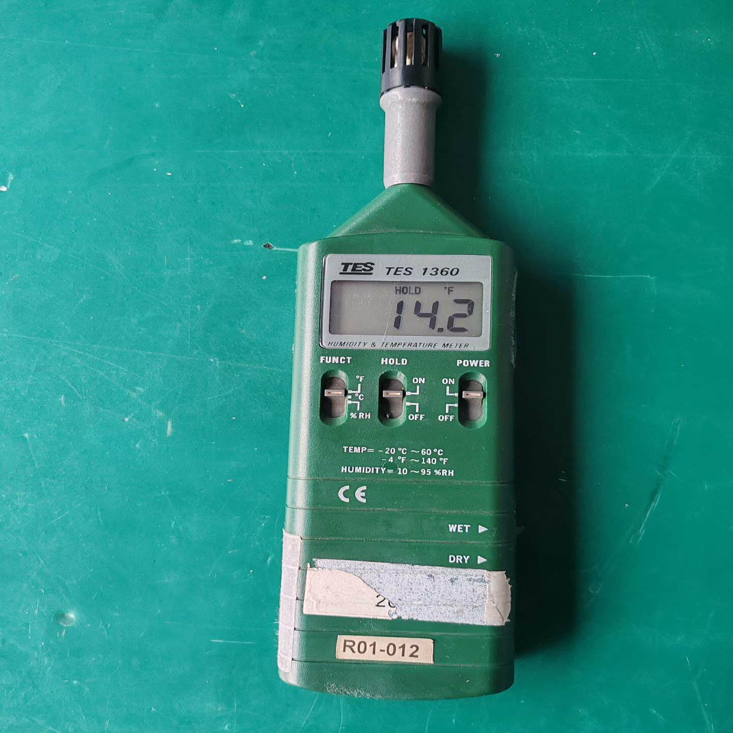 台湾泰仕TES-1360温湿度检测仪露点温湿度计 实图实拍，