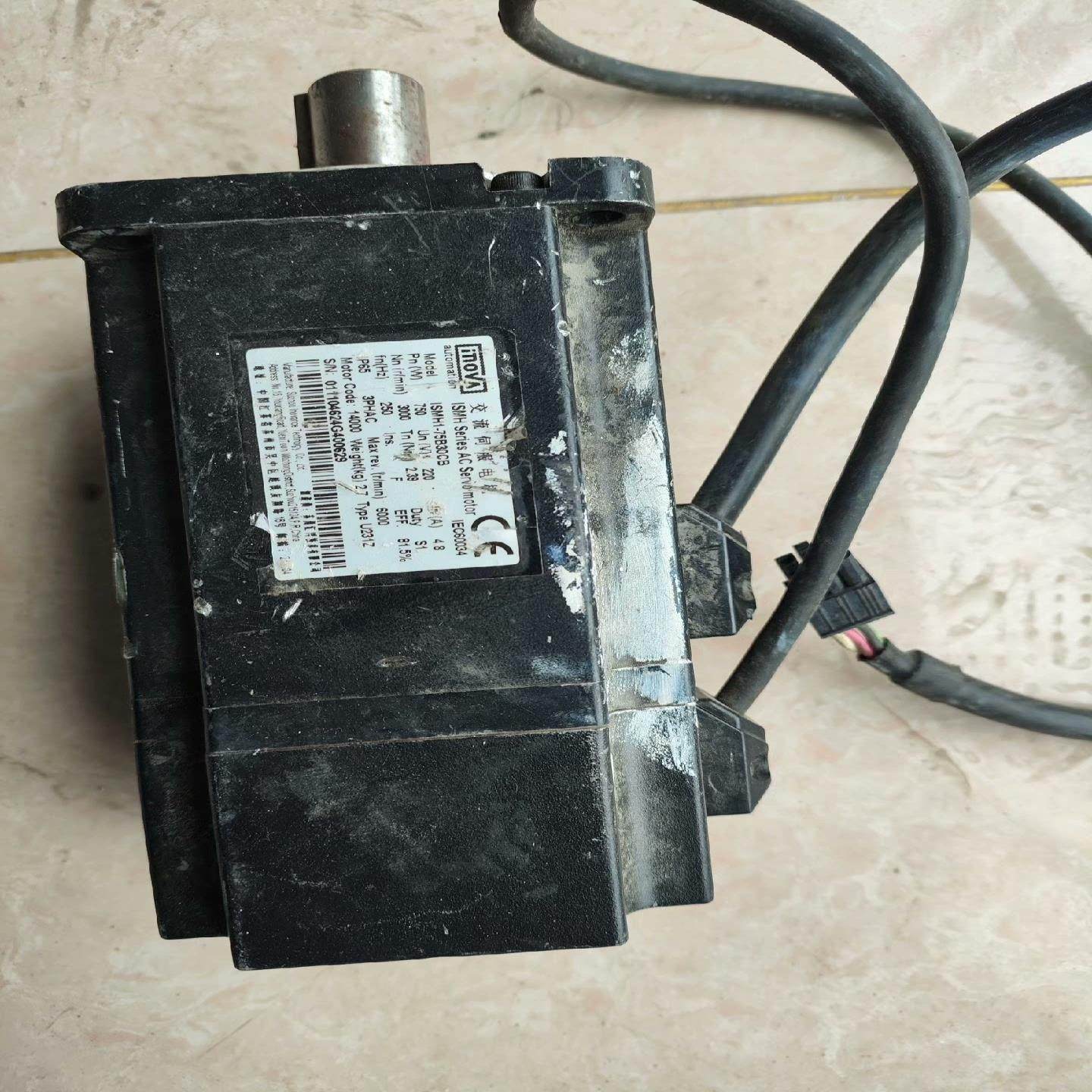 汇川伺服电机ISMH1-75B30CB 750W 成色实拍