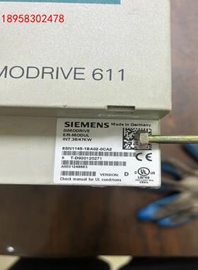 西门子电源模块型号6SN1145-1BA02-0CA2 西门