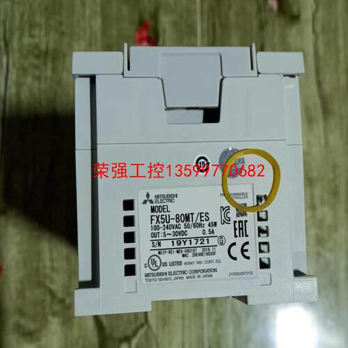 【荣强工控】FX5U-80MT/ES，口罩机拆机，成色充新，功能测试完好