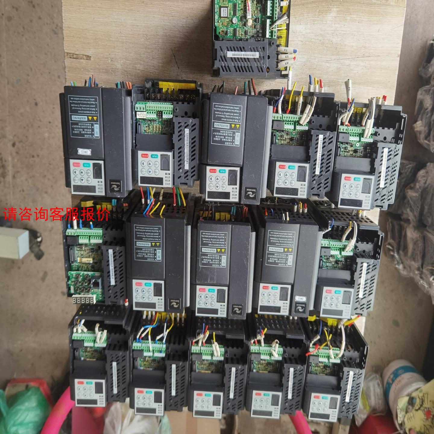 汇川变频器MD310T1.5B二手拆机下来，