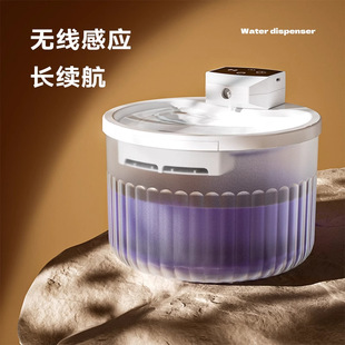 猫咪不插电线自动循环不锈钢水碗活水喂水宠物流动喝水器