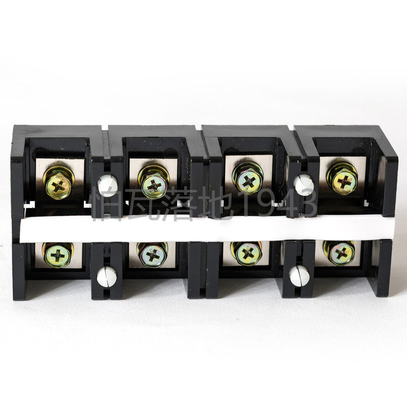 高品质TC-1004 (铜件) 4位/100A 大电流接线端子 接线排 柱连接器
