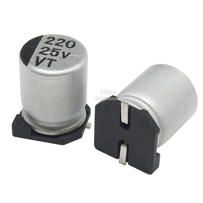 贴片电解电容 25V220UF 8*10.5MM 220UF/25V 铝电解电容
