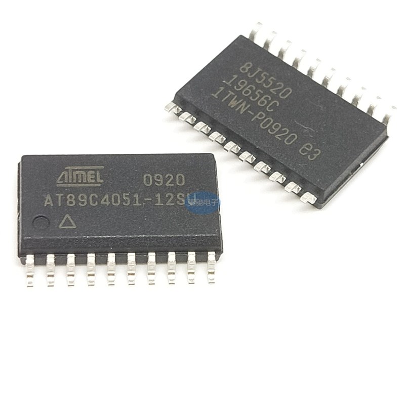 AT89C4051-12SU SOP20 ATMEL单片机 AT89C4051 全新原装