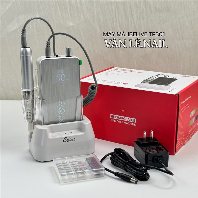 美甲蓄电空心杯打磨机电动卸甲机无芯钻机去死皮磨甲器静音