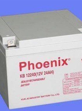 Phoenix凤凰KB12240铅酸免维护蓄电池12V24AH程控机UPS电源直流屏