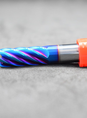 JE钨钢刀65度铣刀蓝色涂层 高硬合金6刃铣刀钢用精加工六刃精刀