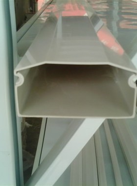 明装pvc塑料线槽10p050mm加厚电线线槽方形白色明线线槽桥架