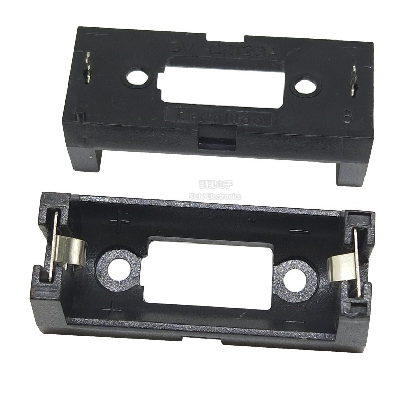 CR123A 电池座16340电池盒 LIR123A电池座 单节电池 PCB用带插针