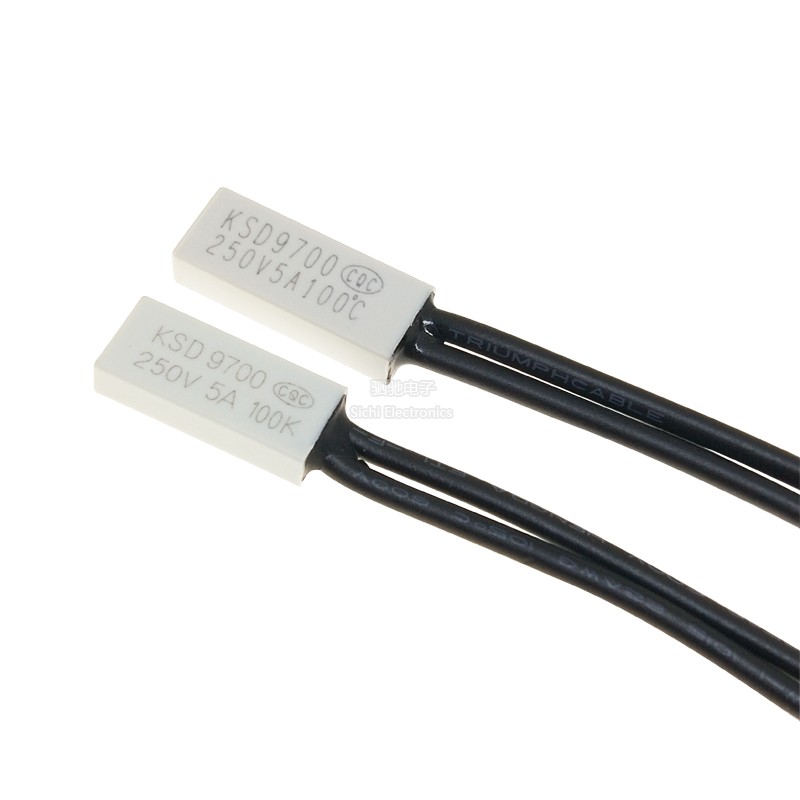 KSD9700常开常闭型热保护器50/60/70/80/90/100度 塑料温控开关5A