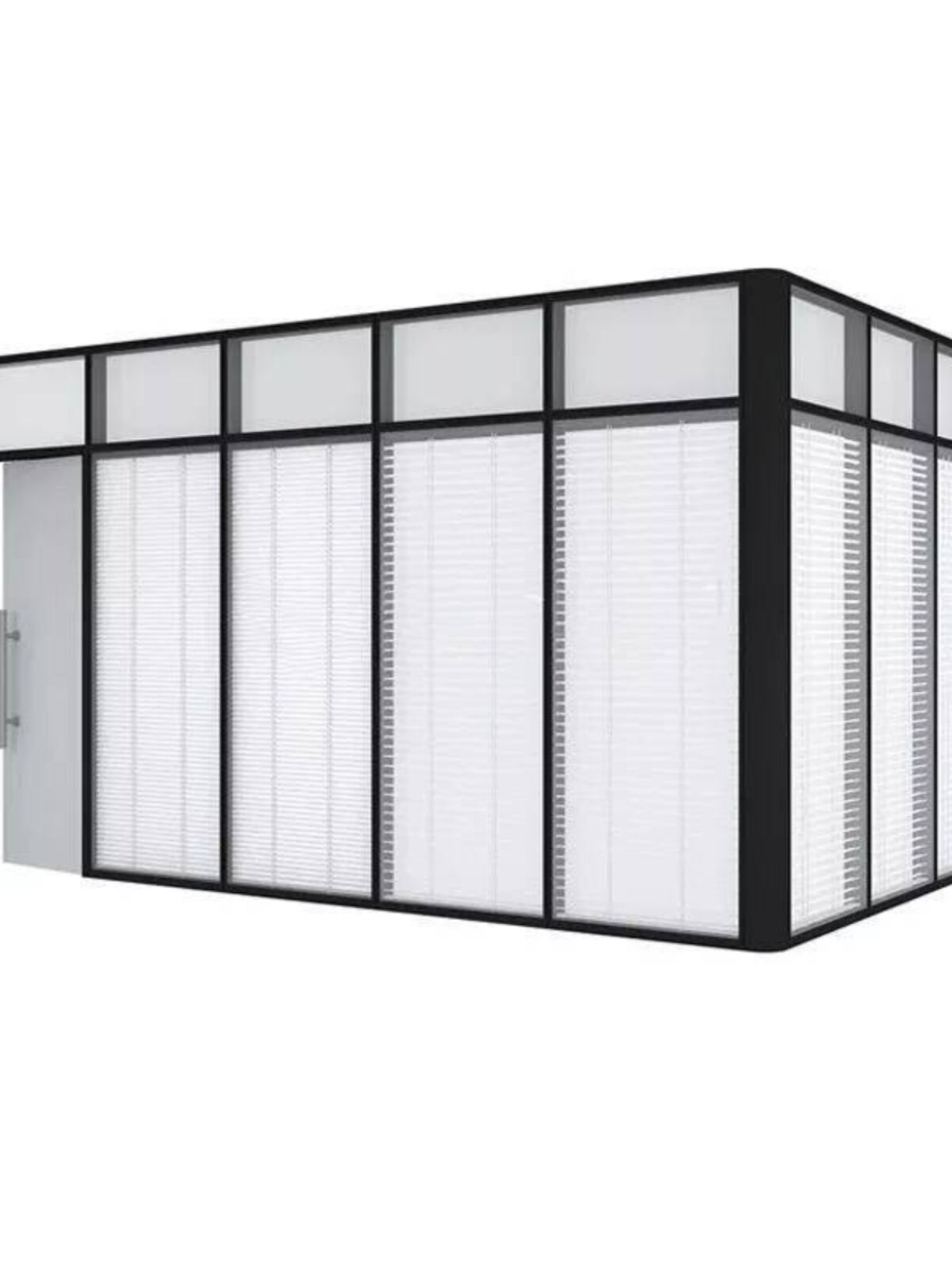 新品钢化玻璃隔断墙 办公室隔断墙 百叶高隔间墙 铝合金隔墙单玻