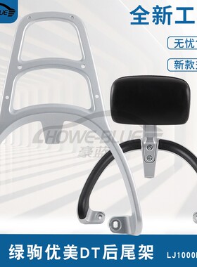 适用于绿驹优美DT电动车尾架靠背爱玛欣果q321/Q322后备箱支衣架