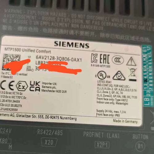议价MTP1500触摸屏，型号6AV2128-3QB06-可维修