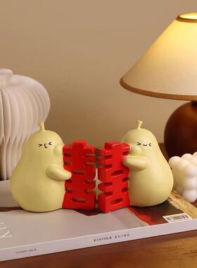 采购产品幸福字，可爱的拥抱梨，婚礼房间装饰，卧室软装饰，的朋