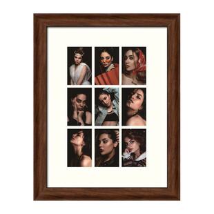 九宫格多孔卡纸装裱相框组合照片墙沙发背景客厅书房卧室冲洗照片