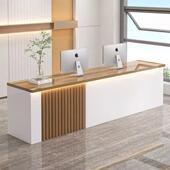 店铺小型前台收银接待柜台吧台桌公司中介旅游图文迎宾台现代简约