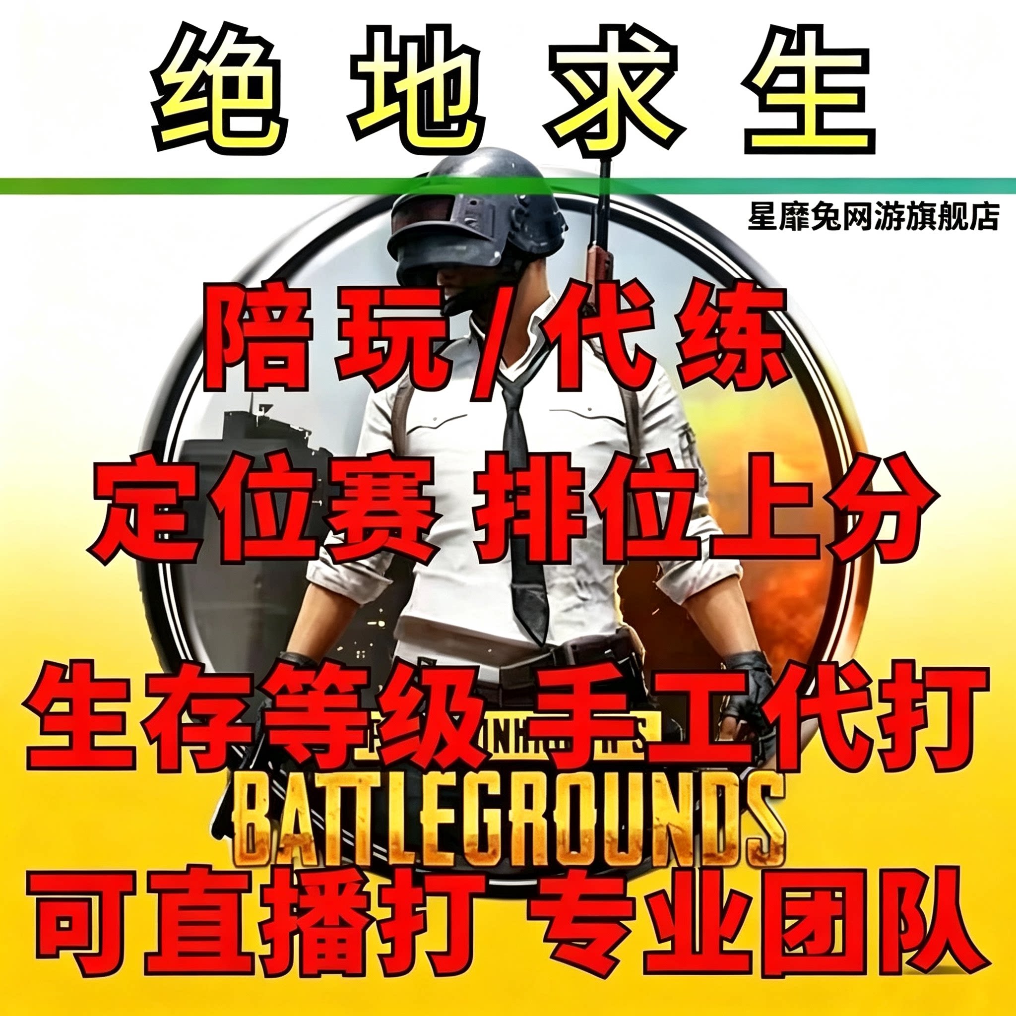 绝地求生PUBG陪打代打代肝代练竞技上分冲大师生存者匹配娱乐刷KD