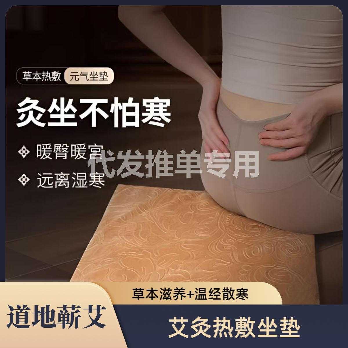 明大妈【艾灸坐垫】解艾草家用电加热艾绒座垫发热垫子艾灸椅垫