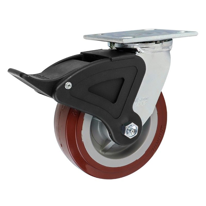 colson科顺脚轮4寸5寸万向轮6寸8寸重型工业用高科技聚氨酯耐磨轮