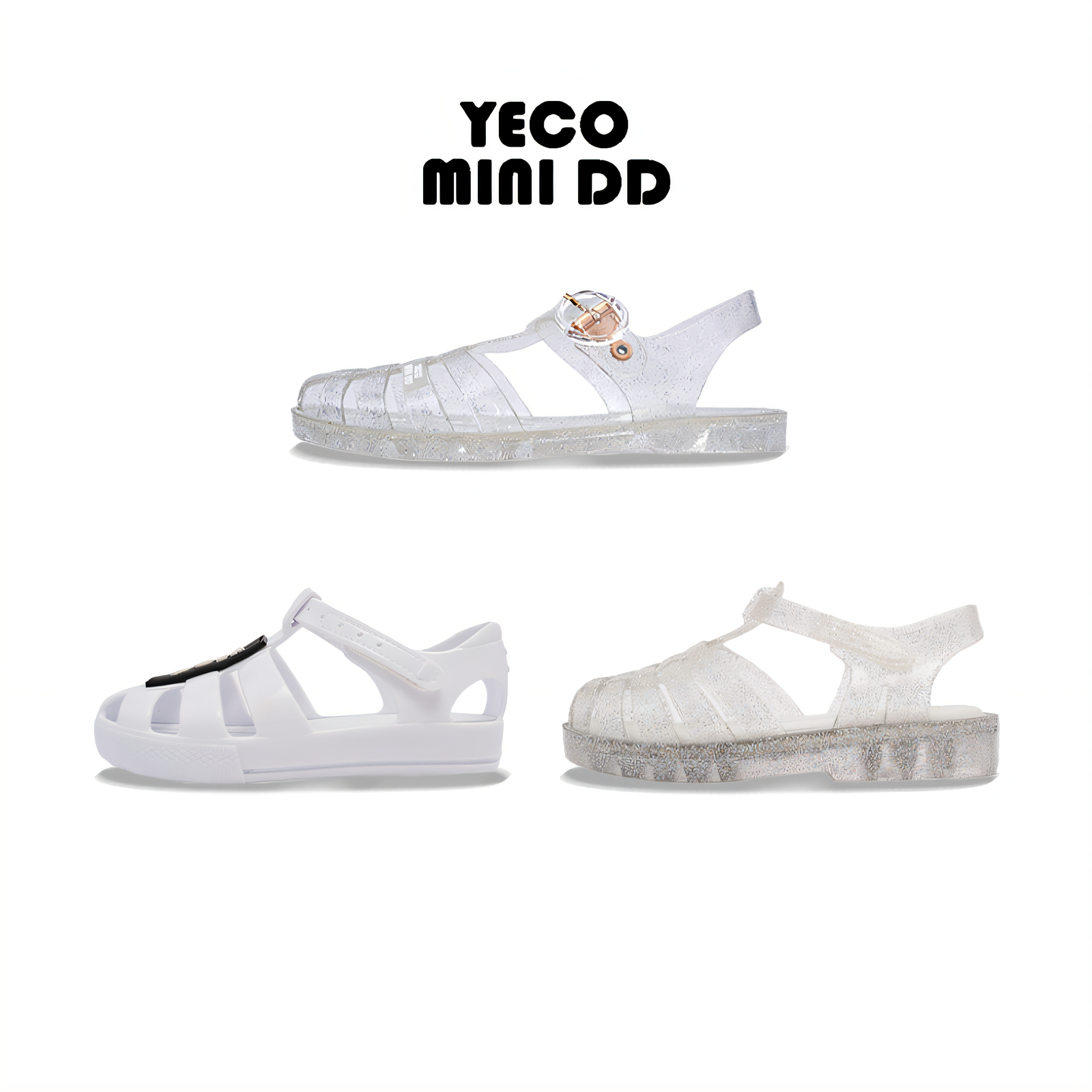 YECOMINIDD 2025新款凉鞋儿童罗马鞋白色系果冻鞋猪笼鞋男童沙滩,童鞋/婴儿鞋/亲子鞋,凉鞋,淘宝优惠券,粉丝福利购,淘宝优惠卷