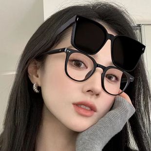 近视墨镜套镜女士夏防晒防紫外线开车专用夹片网红偏光太阳眼镜男