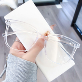 透明眼镜女近视可配度数素颜神器大脸显瘦网红款 潮ins平光镜 韩版