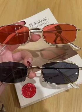 2024新款墨镜男潮复古小框方形网