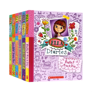 【小学女生爱看】学乐艾拉日记9册Ella Diaries英文原版奥莉维亚涂鸦日记小学生画画涂鸦儿童英语故事桥梁书女生小心思