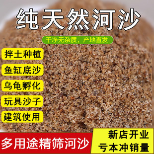 天然河沙砂沙子沙土土壤种植实验填充鱼缸粗沙细沙黄沙黄砂营养土