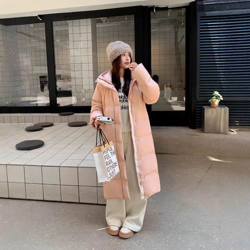 CV凸乆鸟长款羽绒服女过膝2025年冬新款加厚保暖宽松95白鸭绒外套