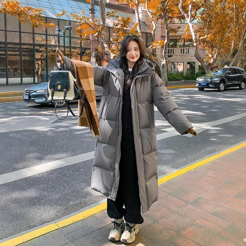 CV凸乆鸟长款羽绒服男女超长款过膝冬加厚宽松情侣中戏官方旗舰店