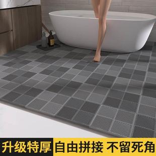 浴室防滑垫淋浴洗澡地垫防水隔水镂空防摔厕所老人厕所卫生间专用