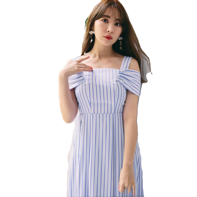 Her lip to官方正品多种穿法条纹连衣裙【日本直邮不退换请谅解】