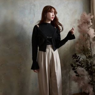 【年货狂欢】Her lip to 喇叭袖针织套装 时尚百搭简约甜美风